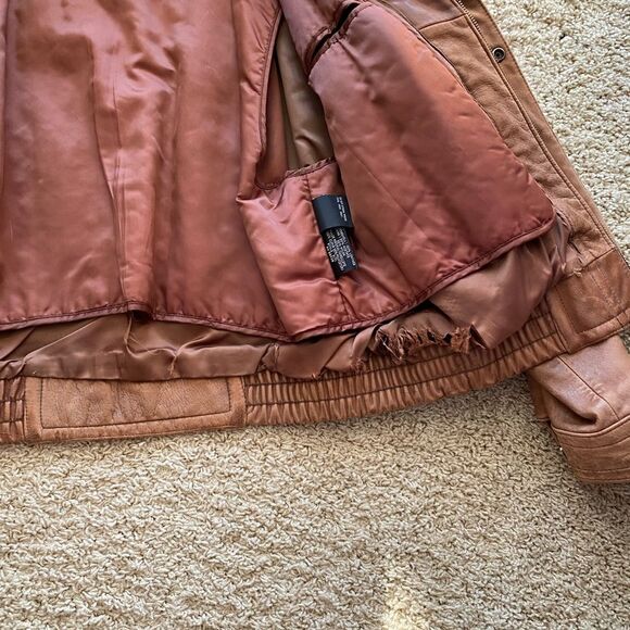 Wilsons Leather Adventure Bound Thinsulate Brown Leather Jacket Men’s Large - Picture 6 of 13